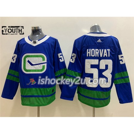 Børn NHL Vancouver Canucks Trøje Bo Horvat 53 Alternate Adidas 2019-20 Blå Authentic